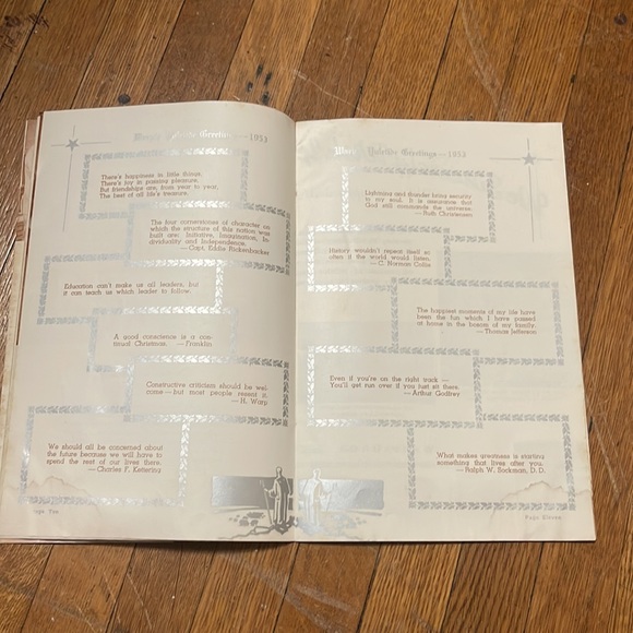 1953 Warp’s Yuletide Greetings Christmas songs and poems - Picture 11 of 16